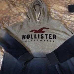 Grey/blue hoodie